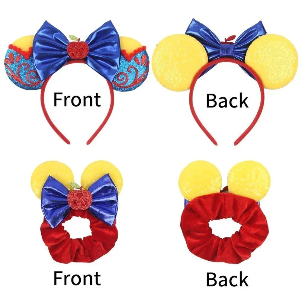 Mouse Ears Headband and Scrunchies Cotton Costume Accessory for Women